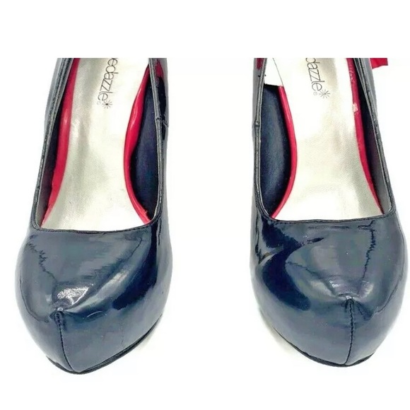 Shoedazzle Patent Leather Platforms with Red Laces - Picture 4 of 12